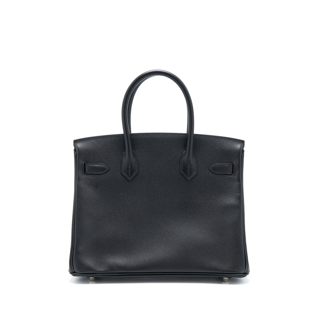 HERMES BIRKIN 30 RETOURNE EPSOM BLACK SHW