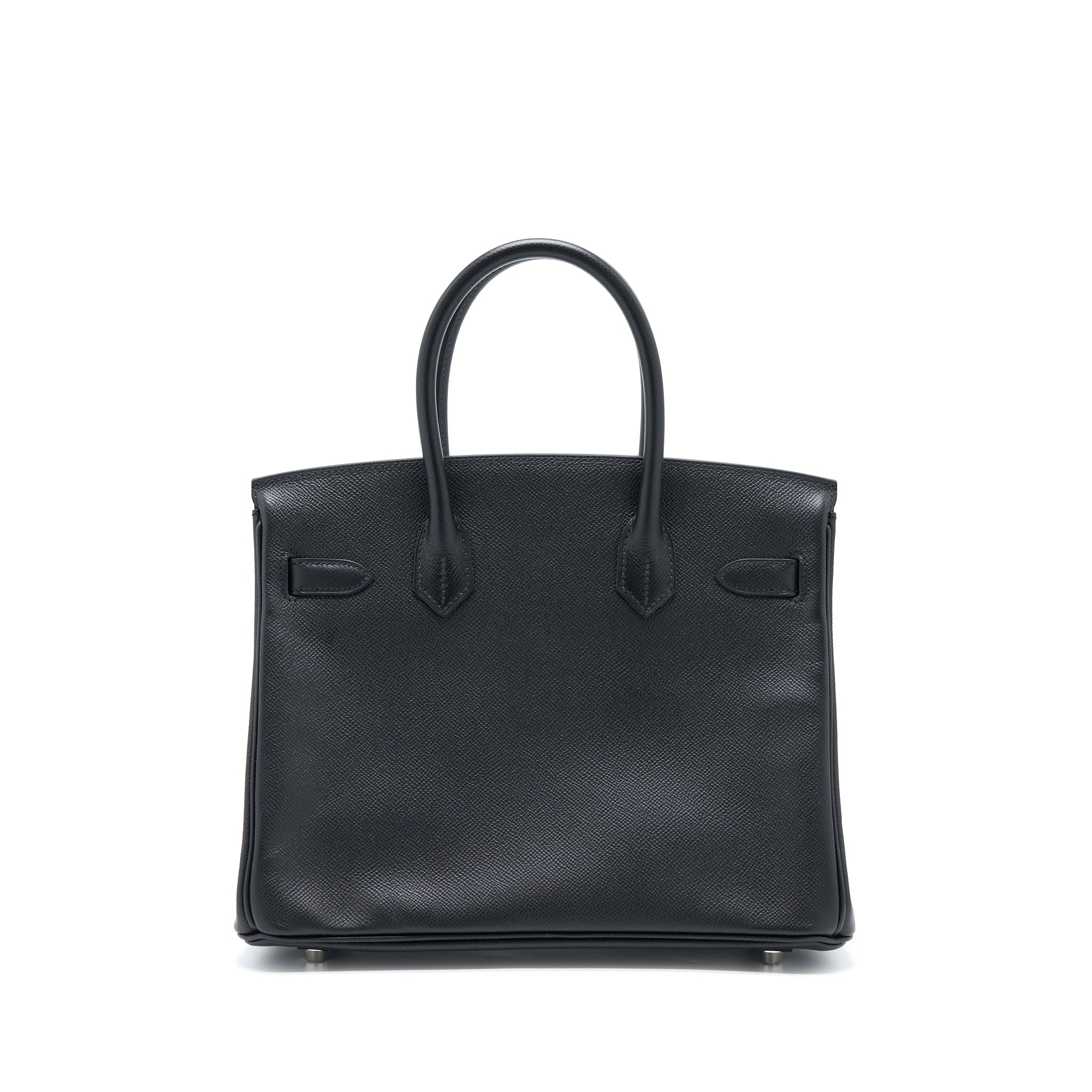 HERMES BIRKIN 30 RETOURNE EPSOM BLACK SHW