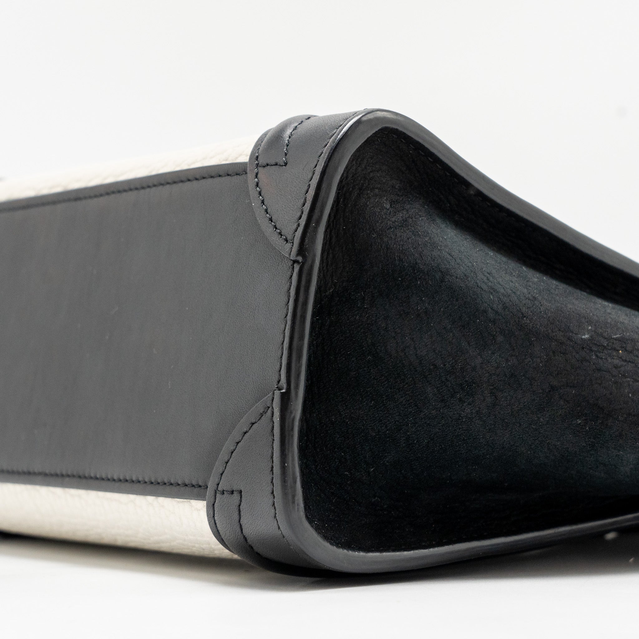 NANO LUGGAGE BAG CALFSKIN BLACK / WHITE GHW