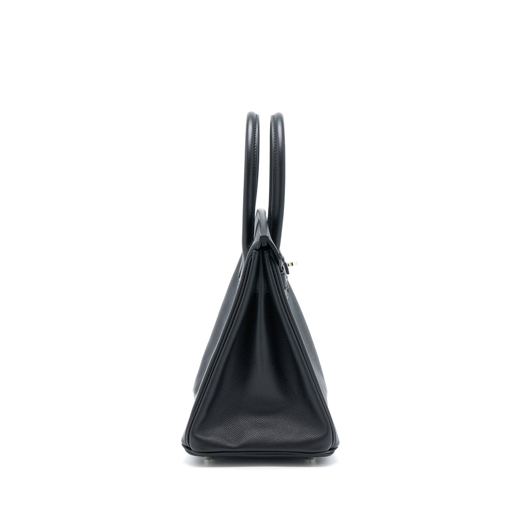 HERMES BIRKIN 30 RETOURNE EPSOM BLACK SHW