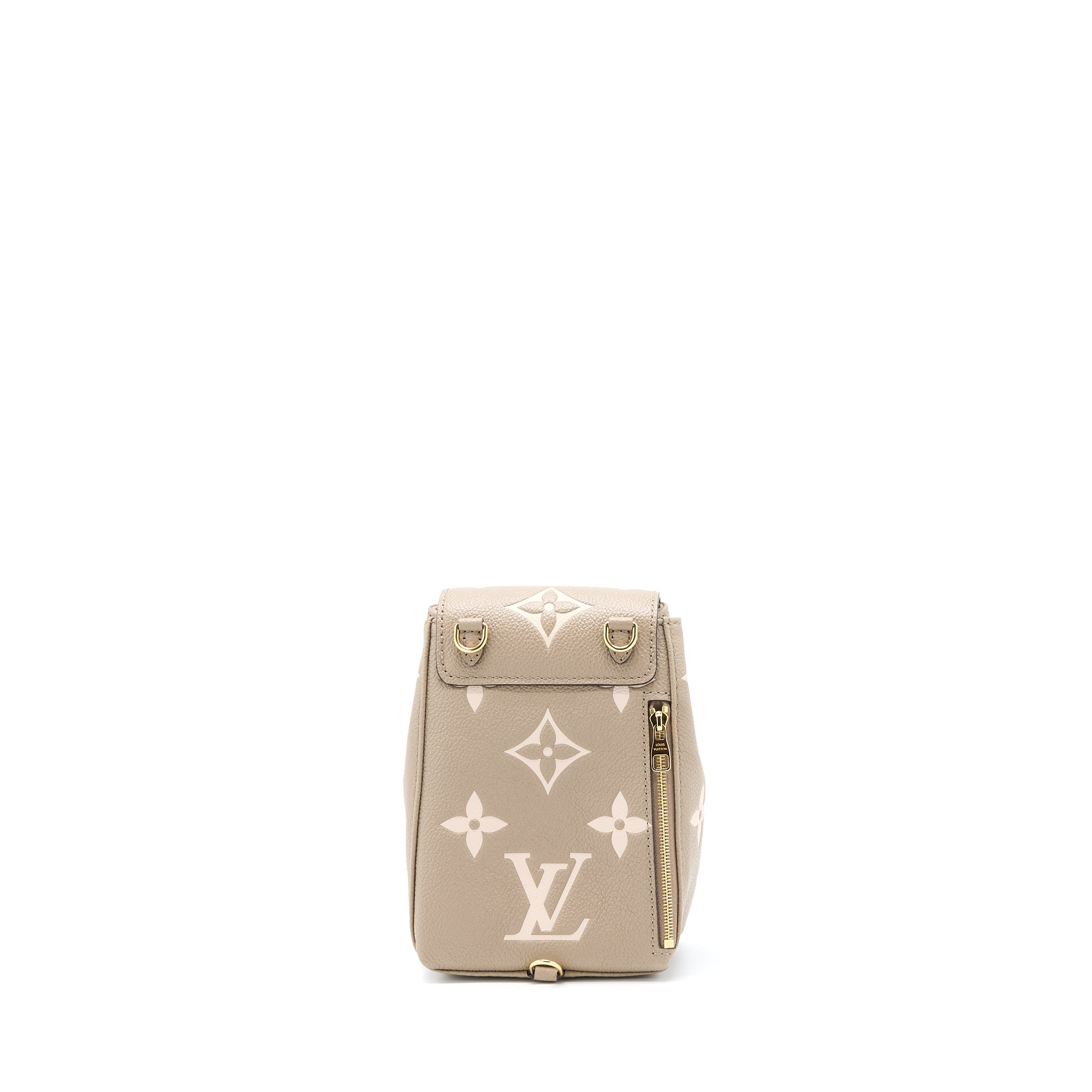 TINY BACKPACK MONOGRAM EMPREINTE TOURTERELLE BEIGE/ CREAM GHW