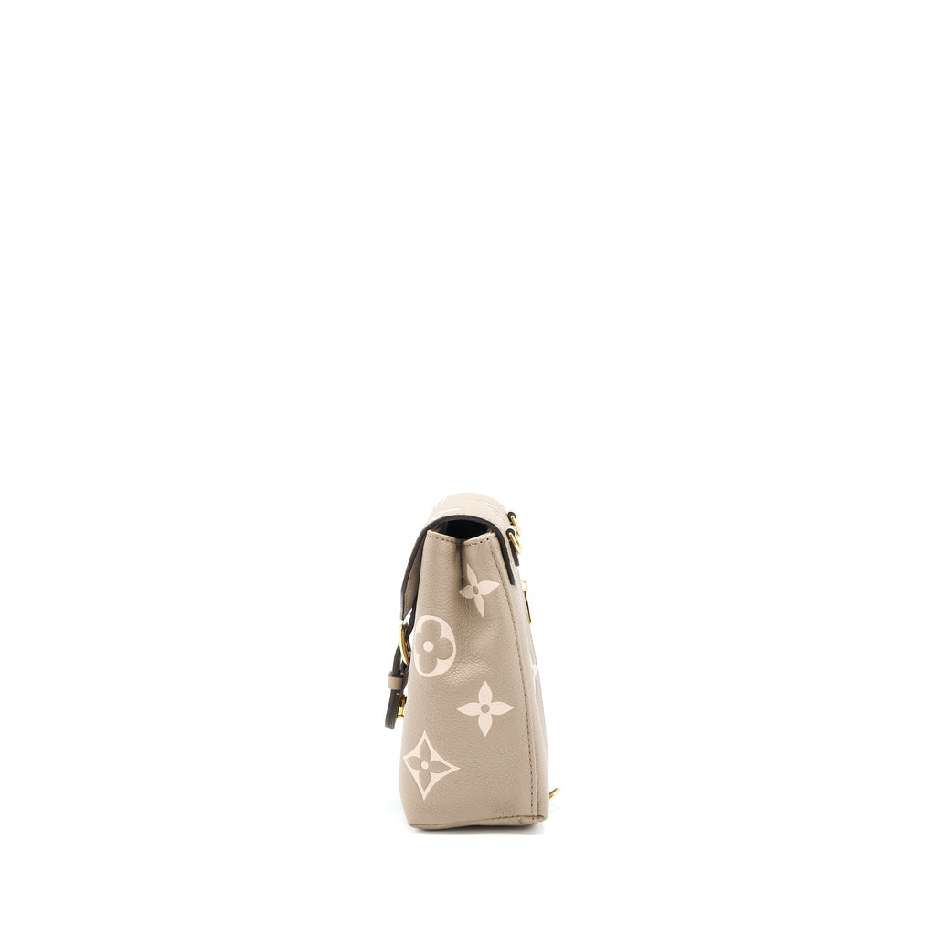 TINY BACKPACK MONOGRAM EMPREINTE TOURTERELLE BEIGE/ CREAM GHW