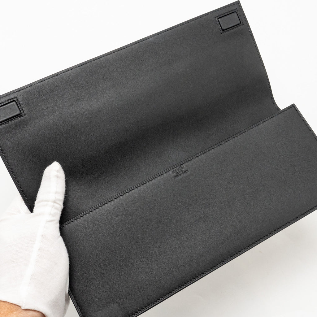 HERMES BIRKIN SHADOW POCHETTE SWIFT BLACK