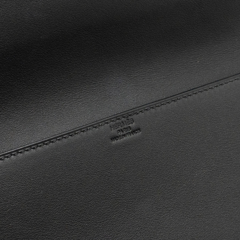 HERMES BIRKIN SHADOW POCHETTE SWIFT BLACK