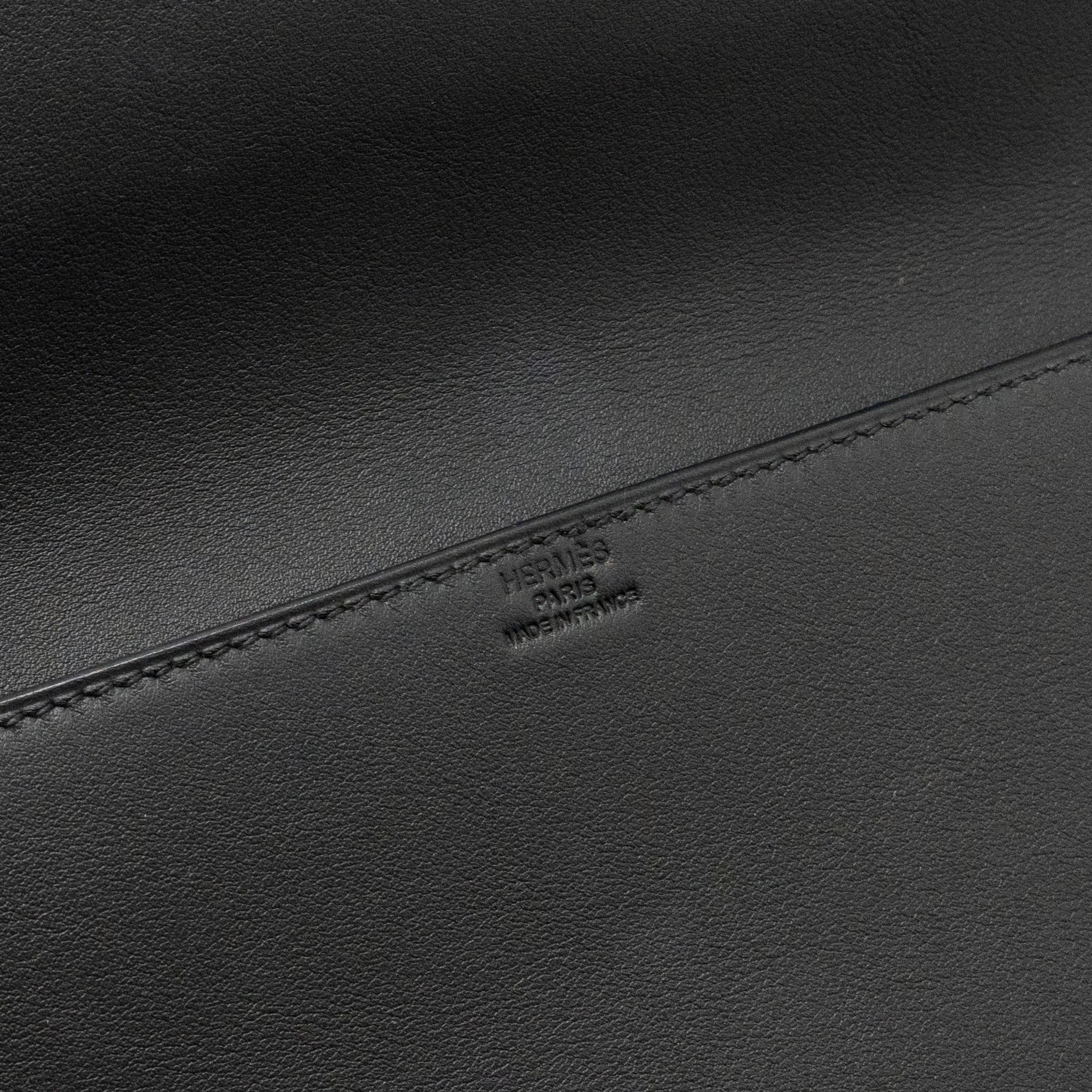 HERMES BIRKIN SHADOW POCHETTE SWIFT BLACK