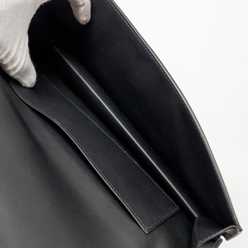 HERMES BIRKIN SHADOW POCHETTE SWIFT BLACK