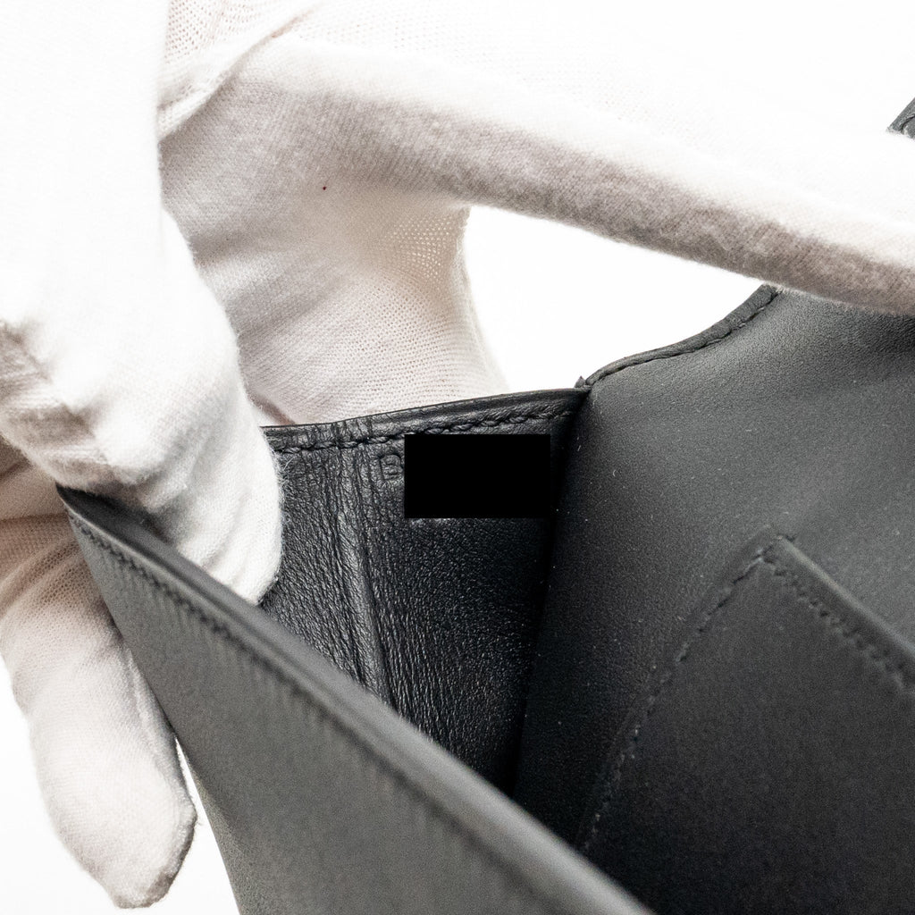 HERMES BIRKIN SHADOW POCHETTE SWIFT BLACK