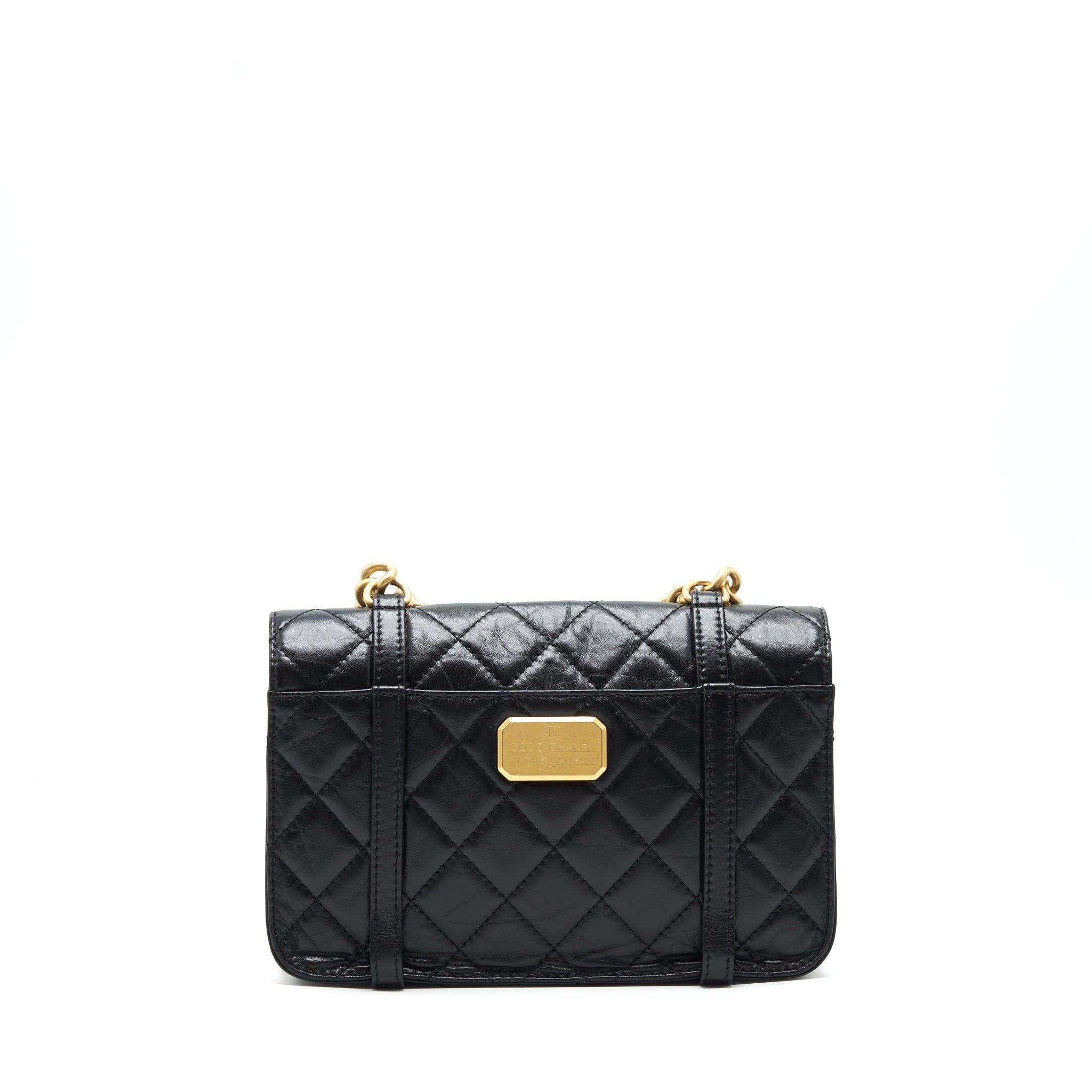 21B MESSENGER BAG CALFSKIN BLACK GHW
