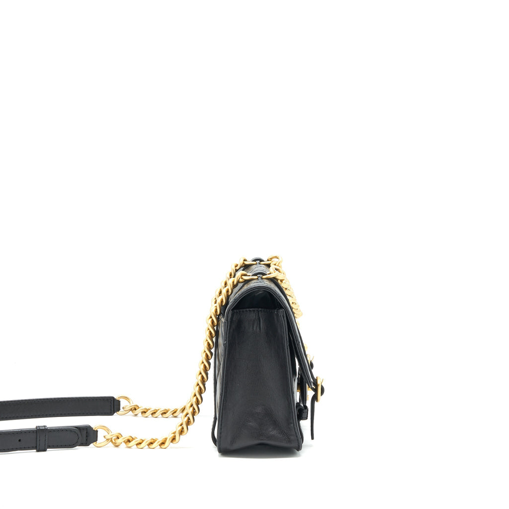 21B MESSENGER BAG CALFSKIN BLACK GHW