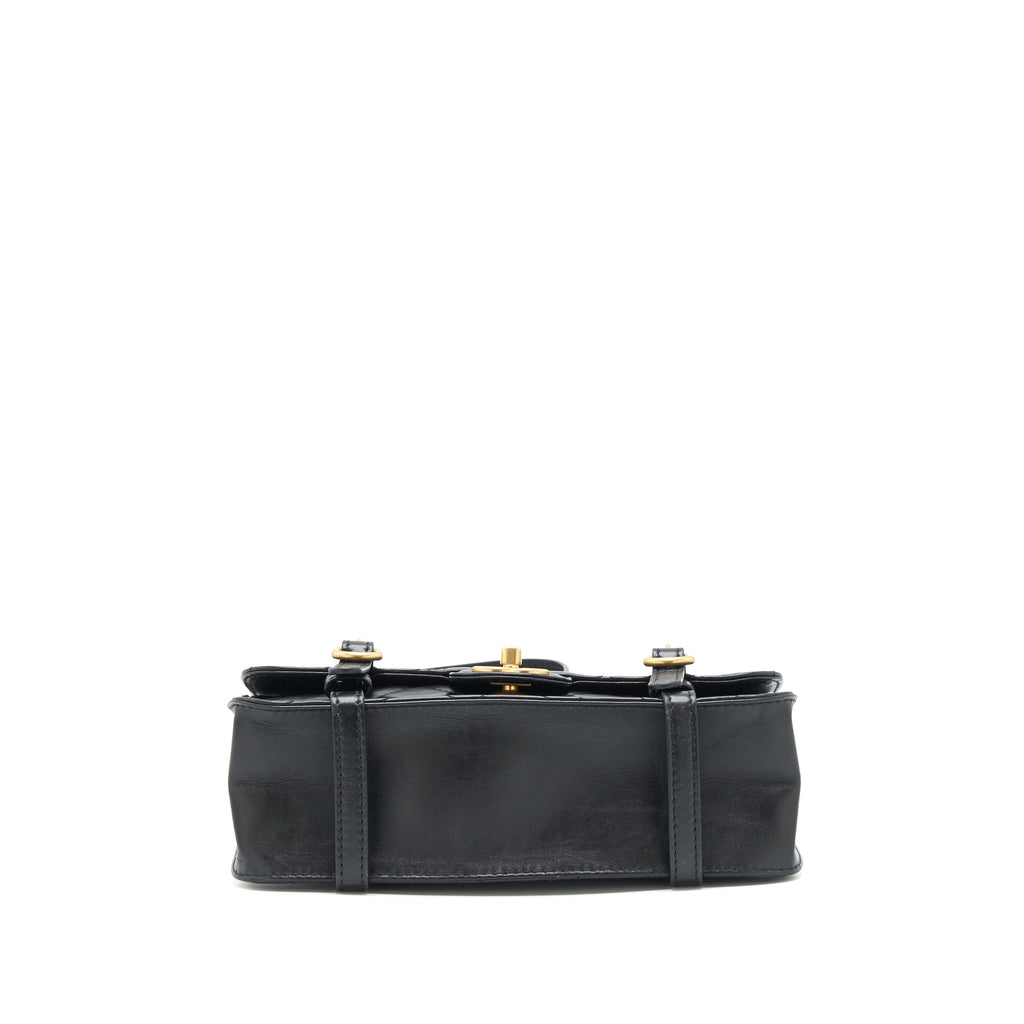 21B MESSENGER BAG CALFSKIN BLACK GHW