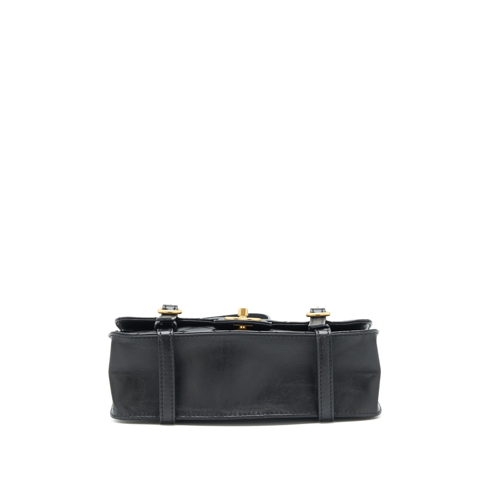 21B MESSENGER BAG CALFSKIN BLACK GHW