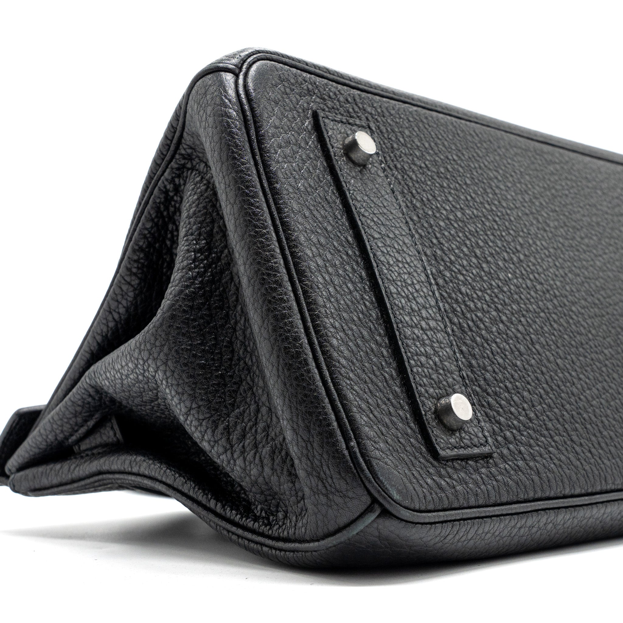HERMES SHOULDER BIRKIN CLEMENCE BLACK SHW
