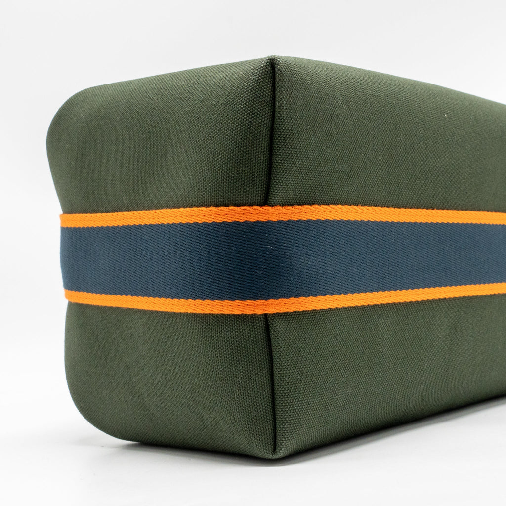 BRIDE-A-BRAC CASE LARGE MODEL CANVAS DARK GREEN/DARK BLUE/ORANGE SHW