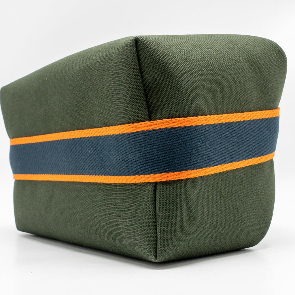BRIDE-A-BRAC CASE LARGE MODEL CANVAS DARK GREEN/DARK BLUE/ORANGE SHW
