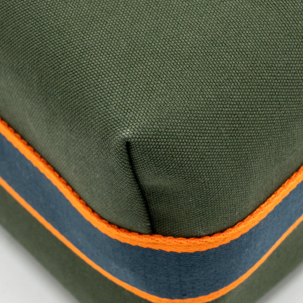BRIDE-A-BRAC CASE LARGE MODEL CANVAS DARK GREEN/DARK BLUE/ORANGE SHW