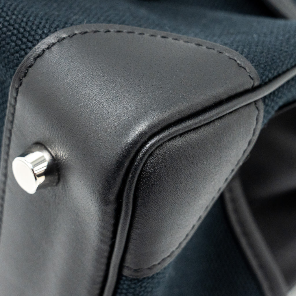 HERMES BIRKIN 25 CARGO TOILE GEOLAND/SWIFT BLACK SHW