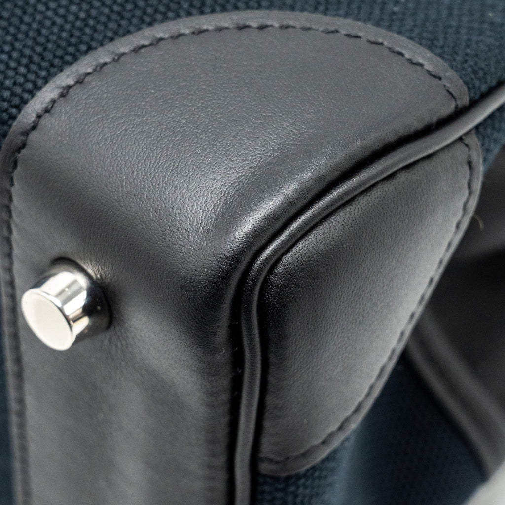 HERMES BIRKIN 25 CARGO TOILE GEOLAND/SWIFT BLACK SHW