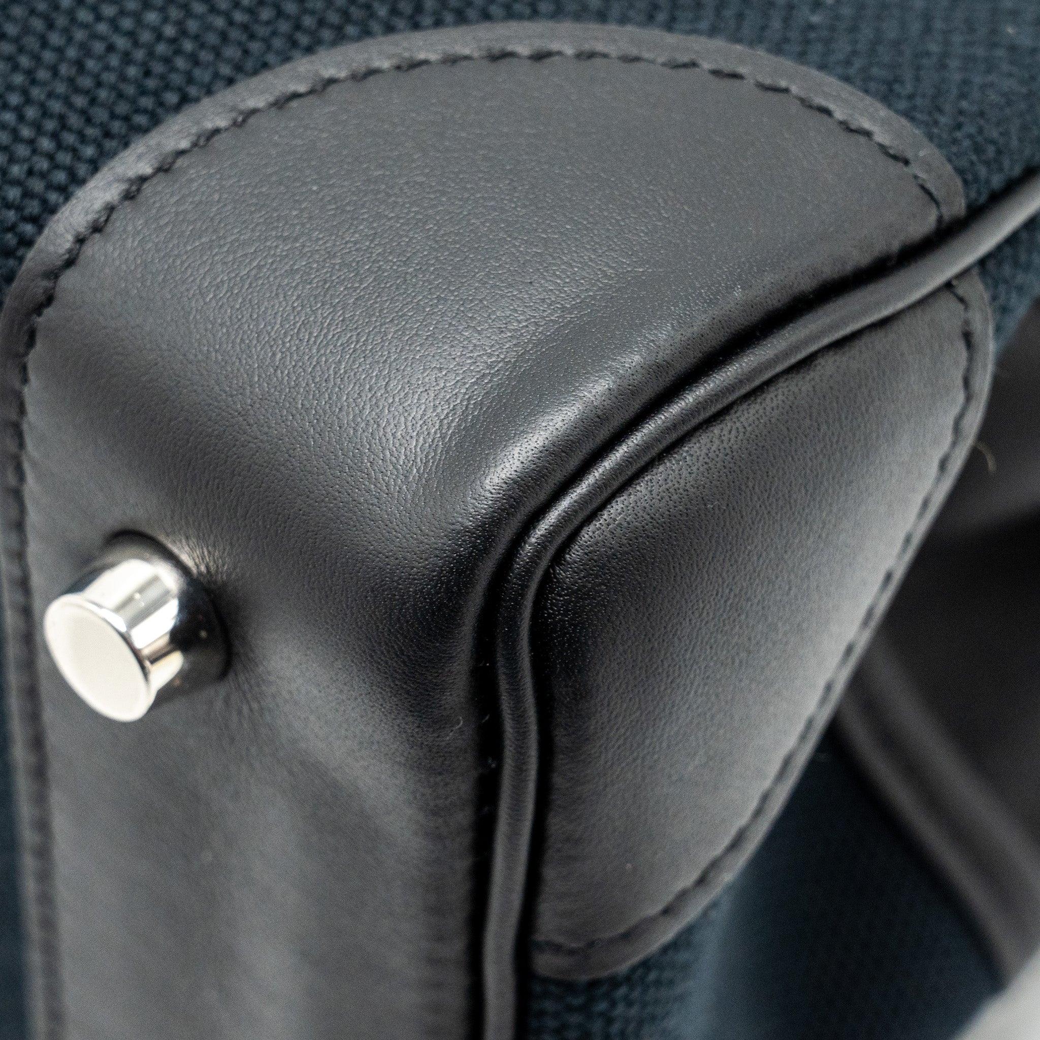 HERMES BIRKIN 25 CARGO TOILE GEOLAND/SWIFT BLACK SHW
