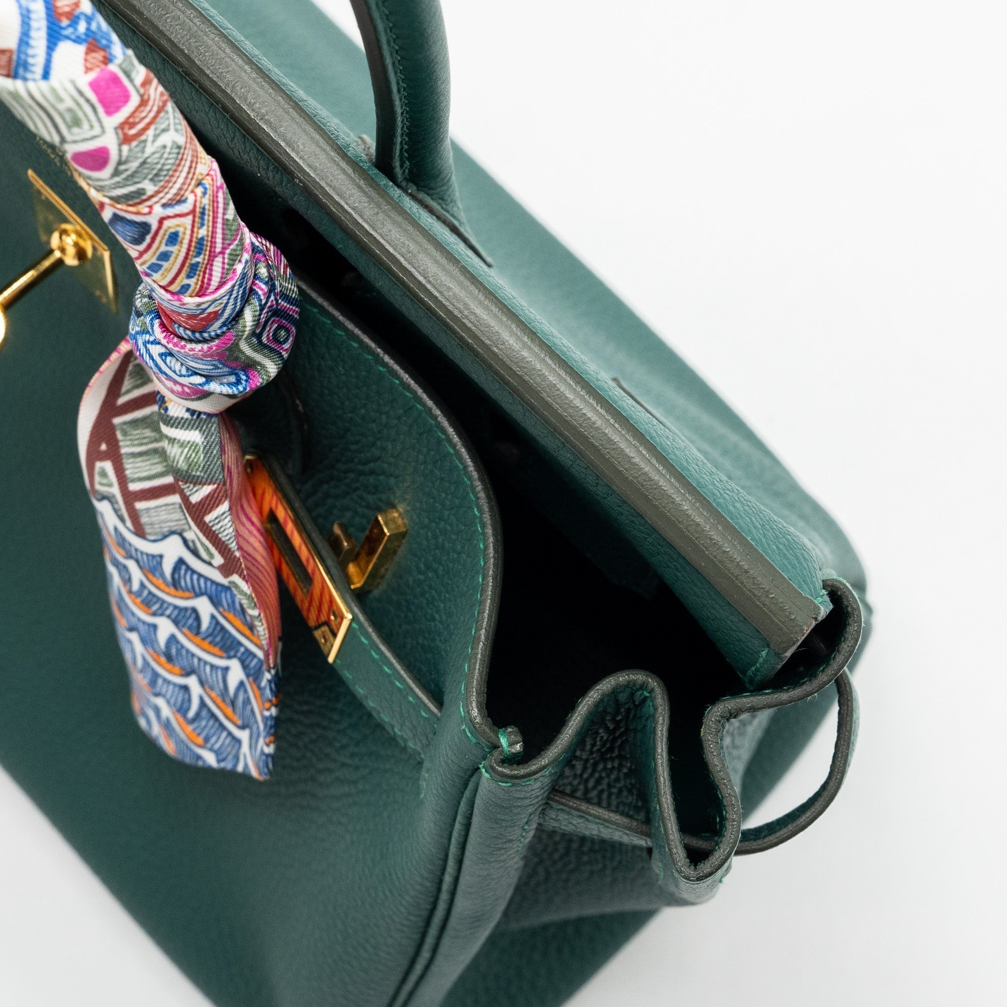 HERMES BIRKIN 25 TOGO Z6 MALACHITE GHW