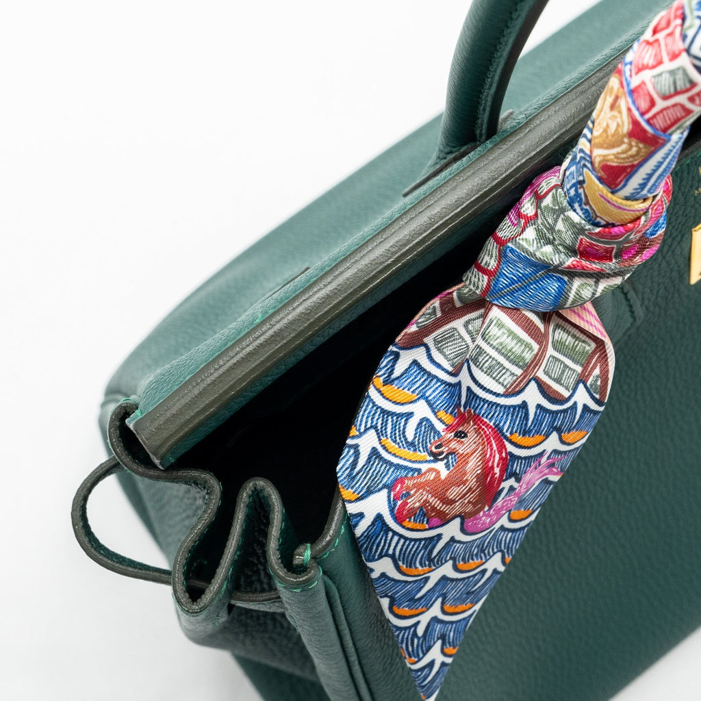 HERMES BIRKIN 25 TOGO Z6 MALACHITE GHW