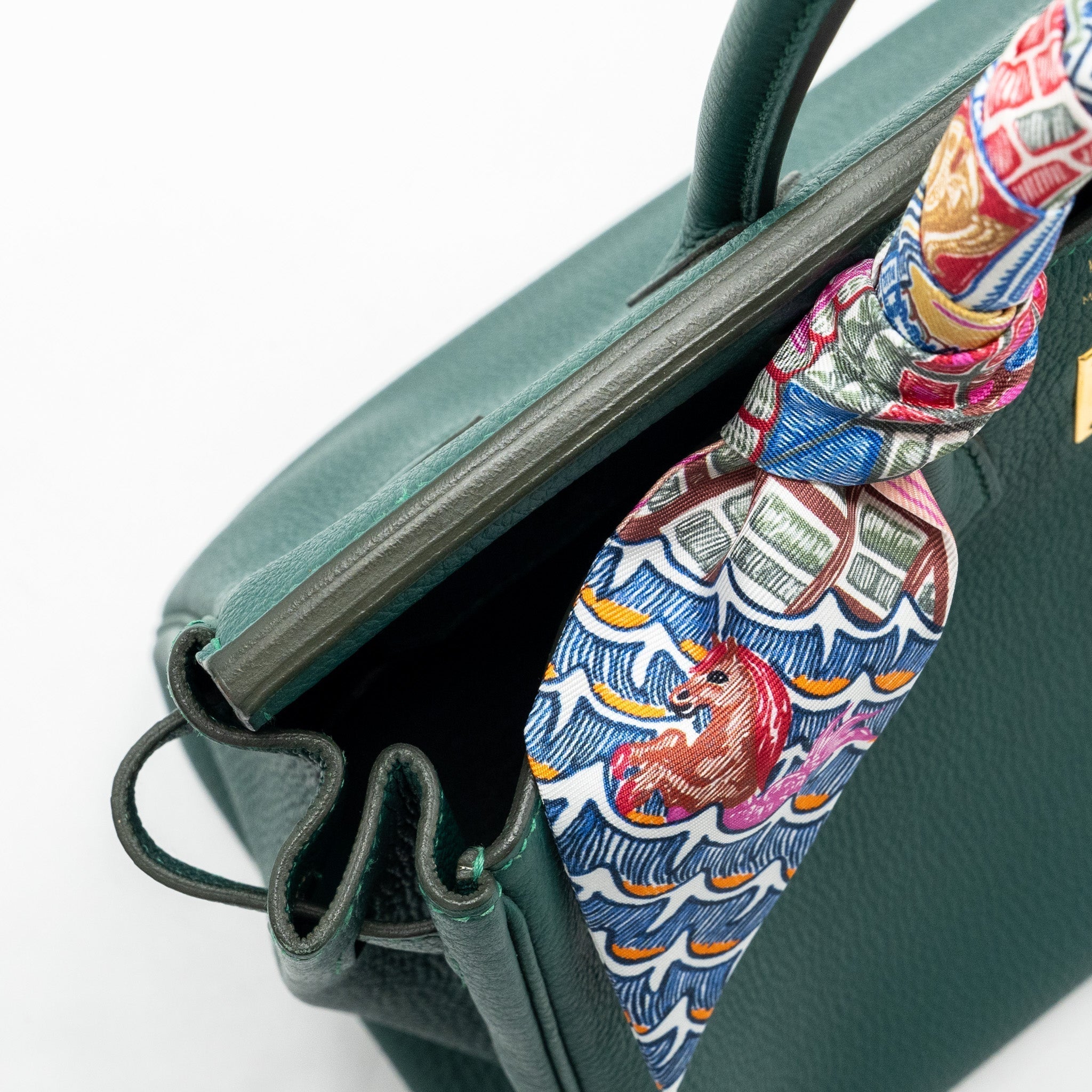 HERMES BIRKIN 25 TOGO Z6 MALACHITE GHW
