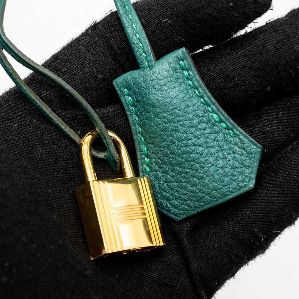 HERMES BIRKIN 25 TOGO Z6 MALACHITE GHW