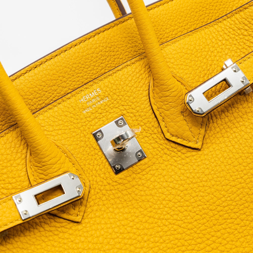 HERMES BIRKIN 25 TOGO JAUNE AMBRE SHW