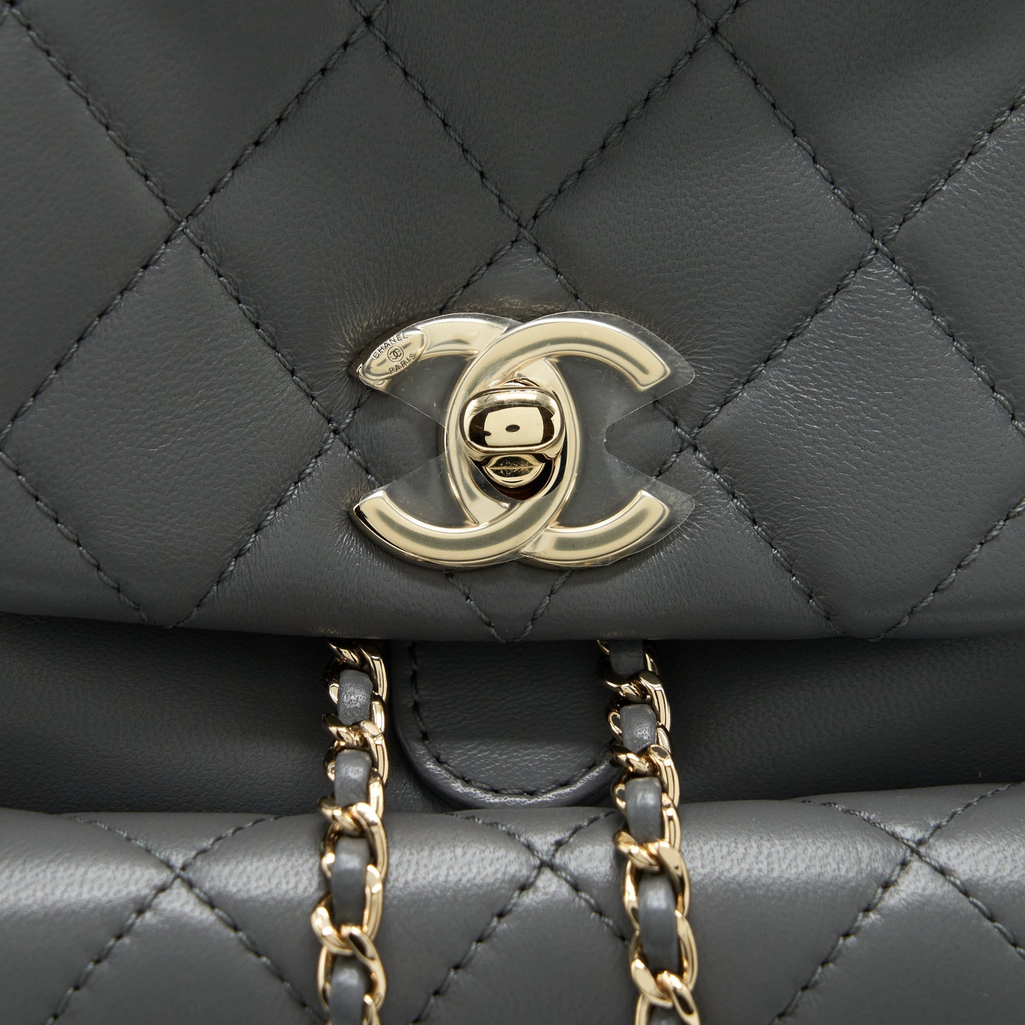 MINI DUMA BACKPACK LAMBSKIN GREY LGHW (MICROCHIP)
