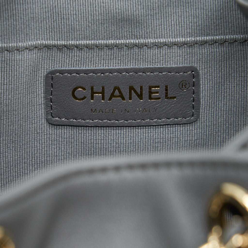 MINI DUMA BACKPACK LAMBSKIN GREY LGHW (MICROCHIP)