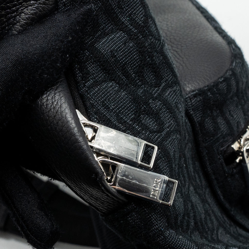 RIDER BACKPACK BLACK DIOR OBLIQUE JACQUARD SHW