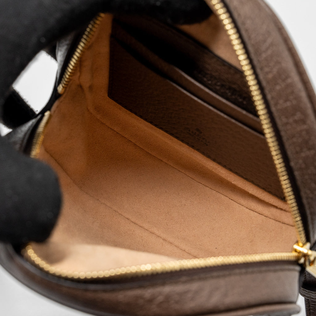 ROUND OPHIDIA BACKPACK GG SUPREME CANVAS GHW