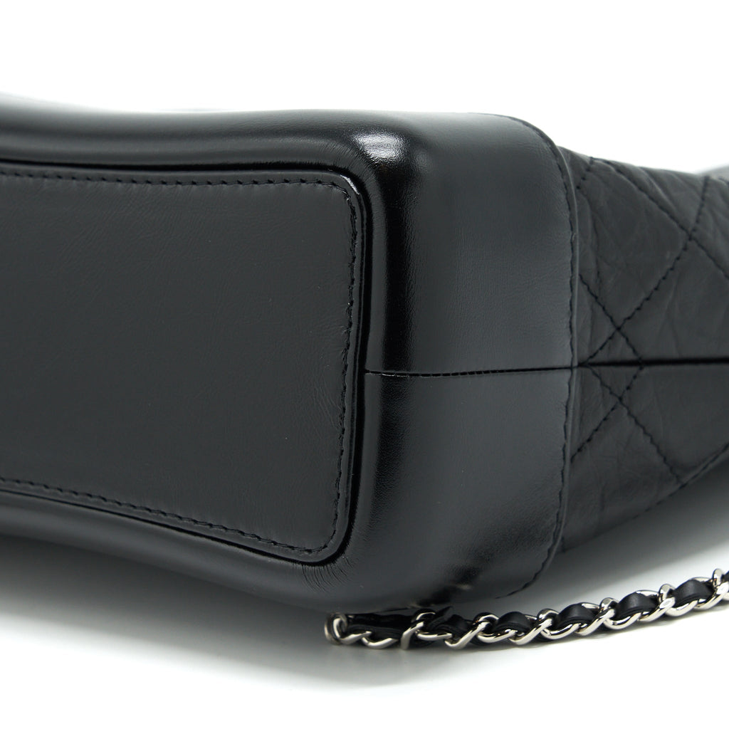 SMALL GABRIELLE BACKPACK CALFSKIN BLACK WITH MULTICOLOUR HARDWARE (MICROCHIP)