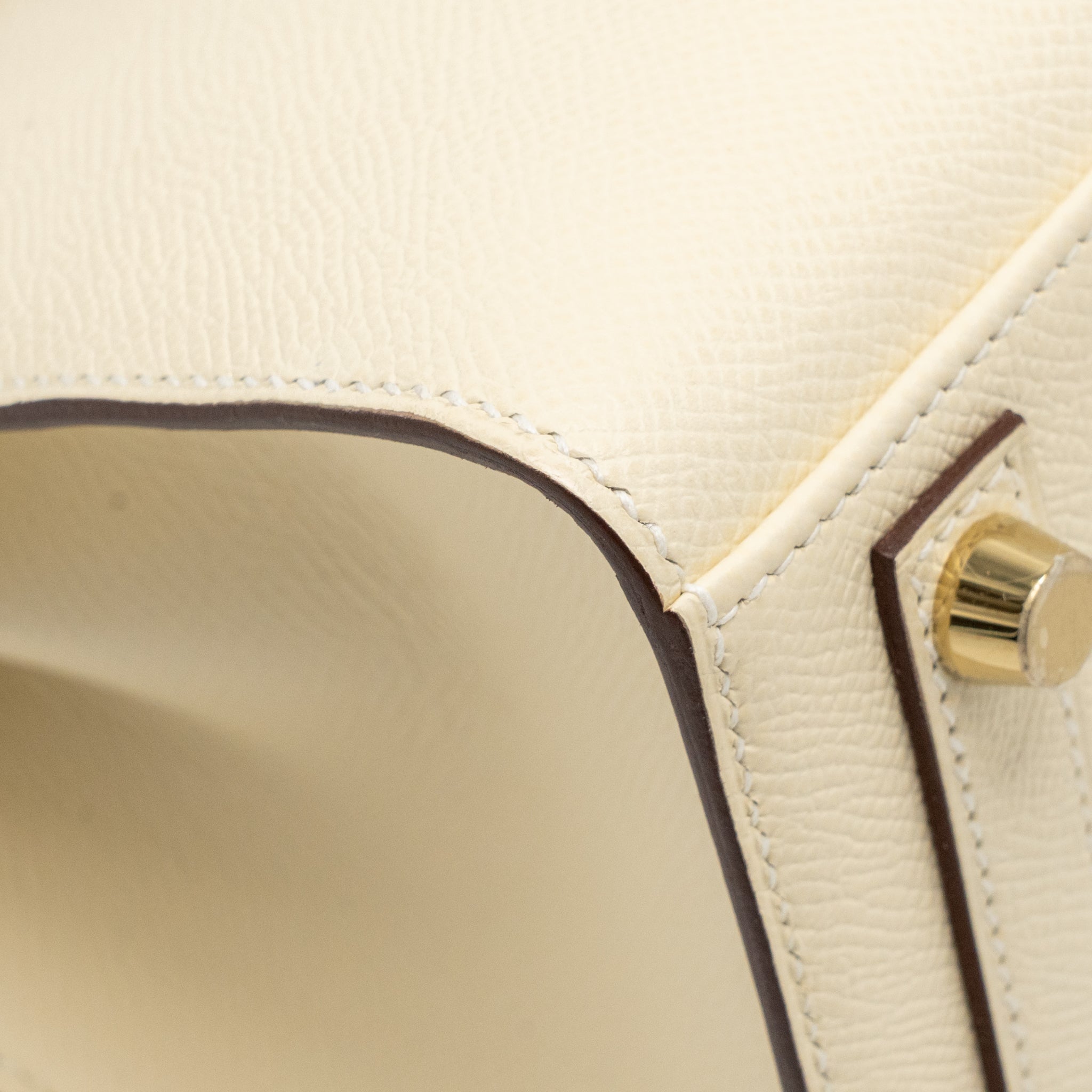 HERMES BIRKIN 25 EPSOM NATA GHW