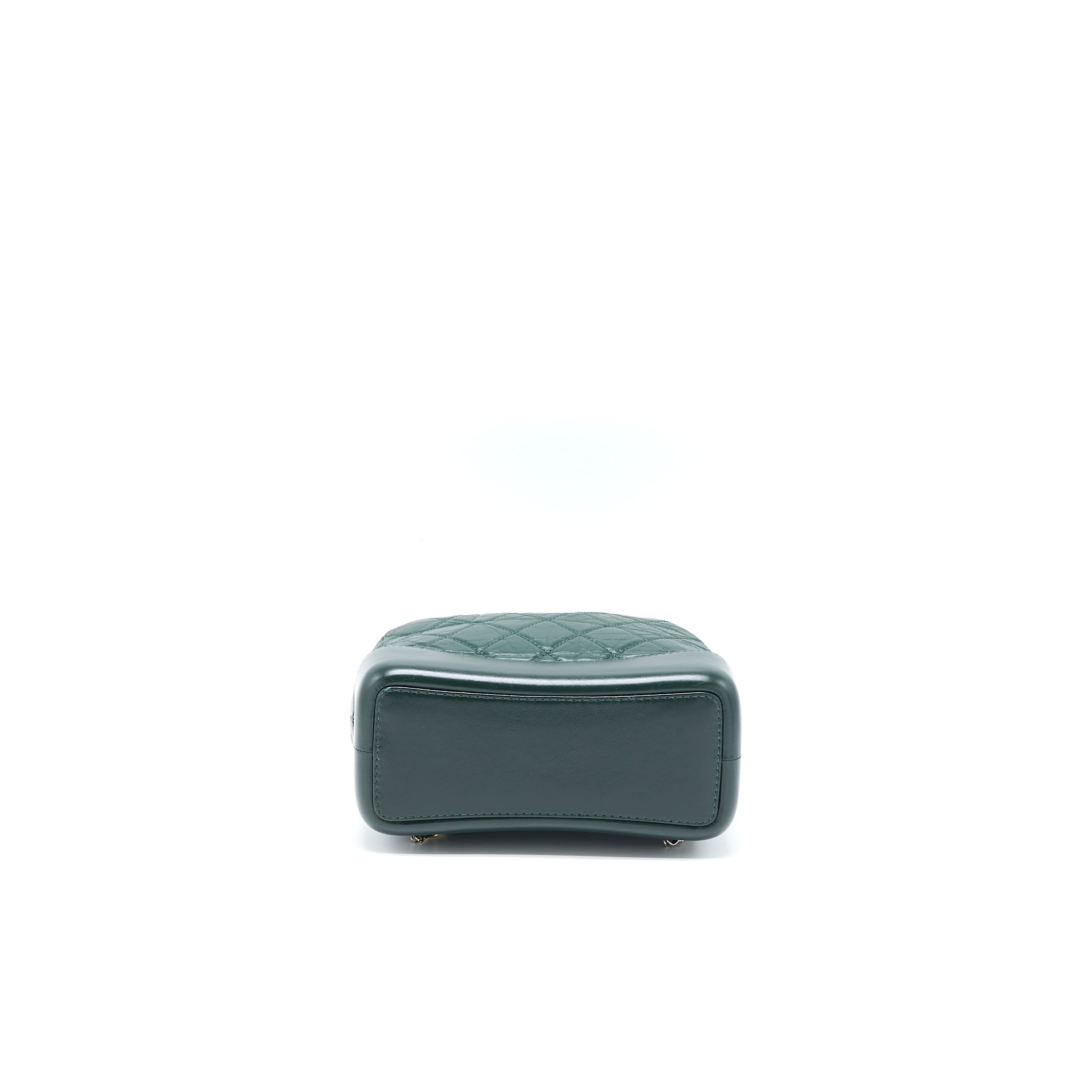 SMALL GABRIELLE BACKPACK CALFSKIN DARK GREEN MULTICOLOUR HARDWARE