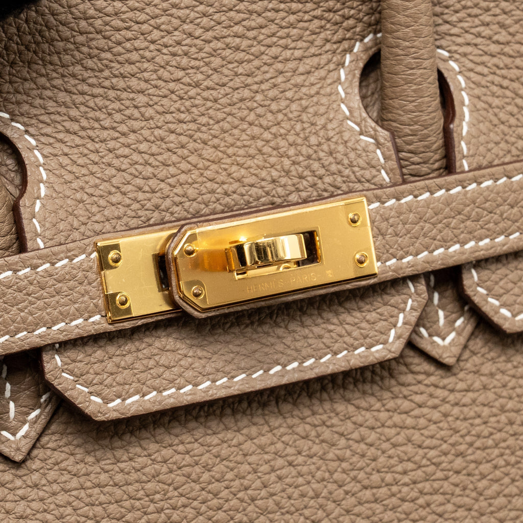 HERMES BIRKIN 25 TOGO ETOUPE GHW