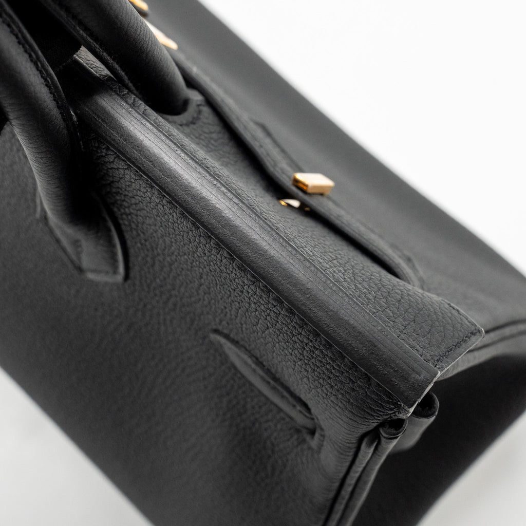 HERMES BIRKIN 25 TOGO BLACK RGHW