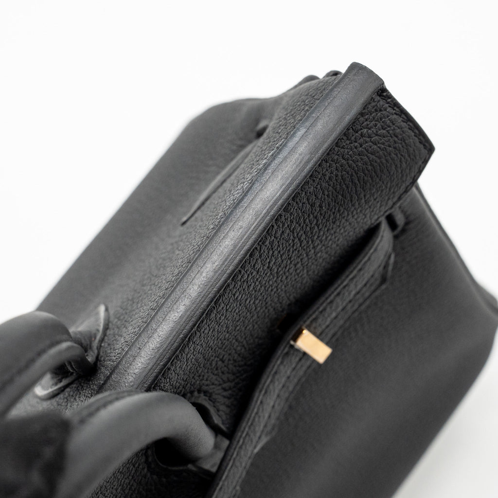 HERMES BIRKIN 25 TOGO BLACK RGHW