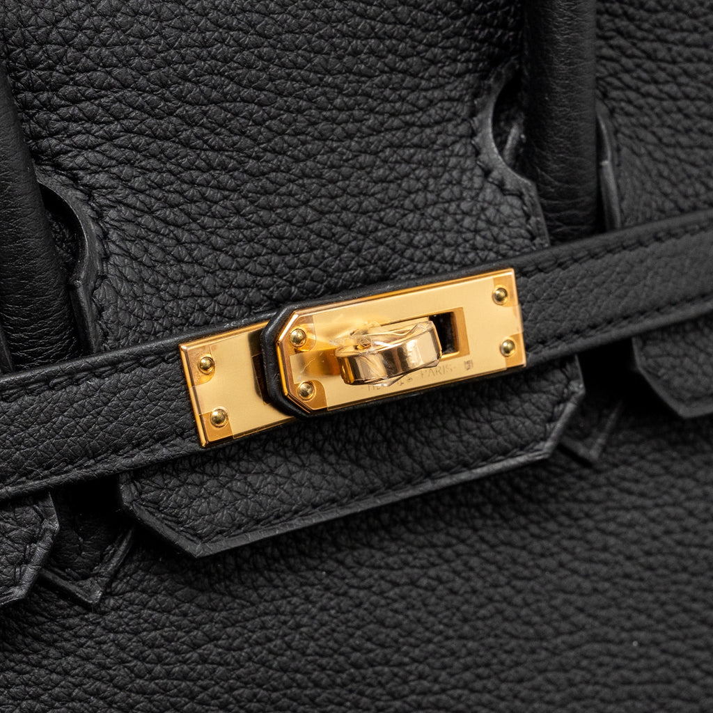 HERMES BIRKIN 25 TOGO BLACK RGHW