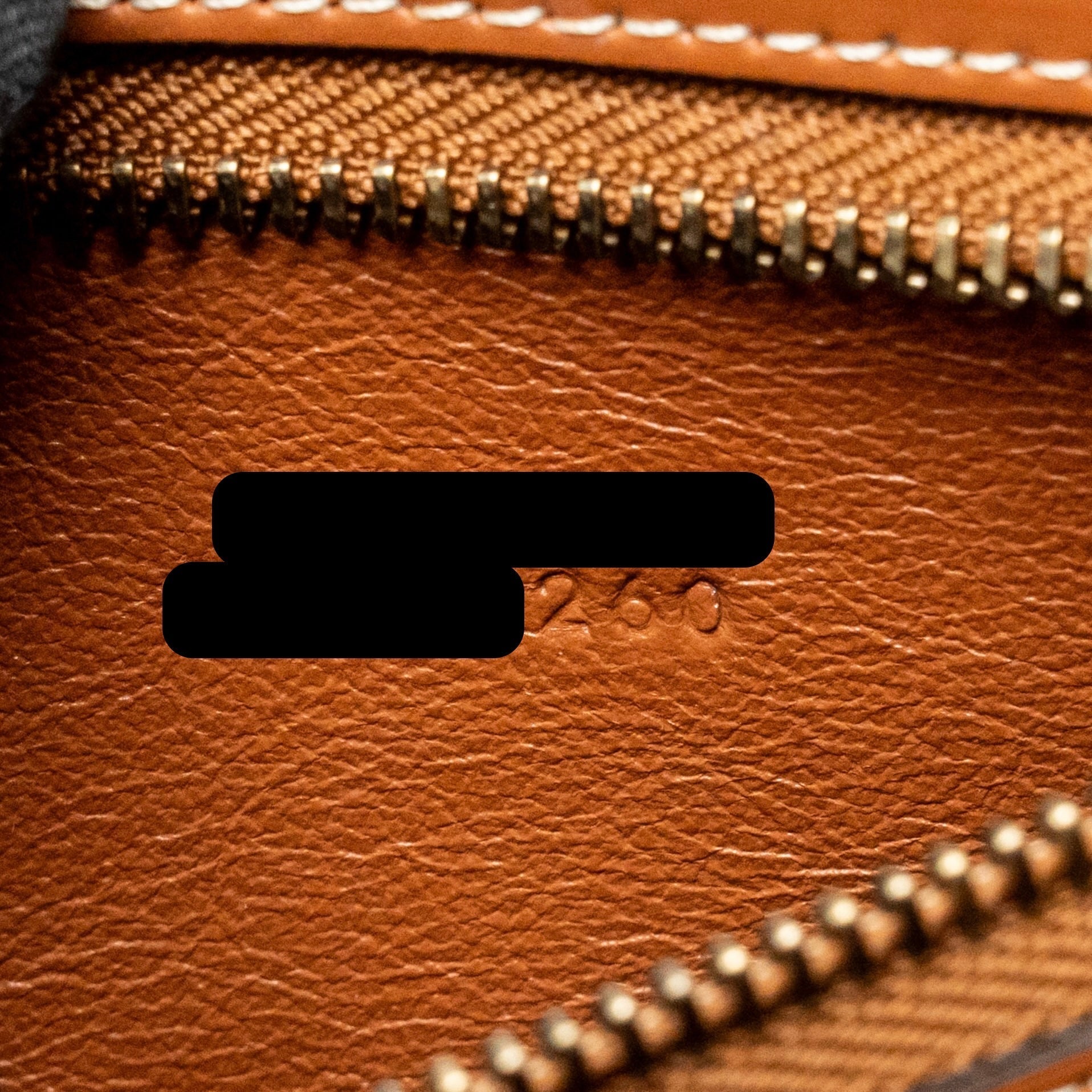 MICRO LUGGAGE BAG CALFSKIN/DENIM NAVY/TAN GHW
