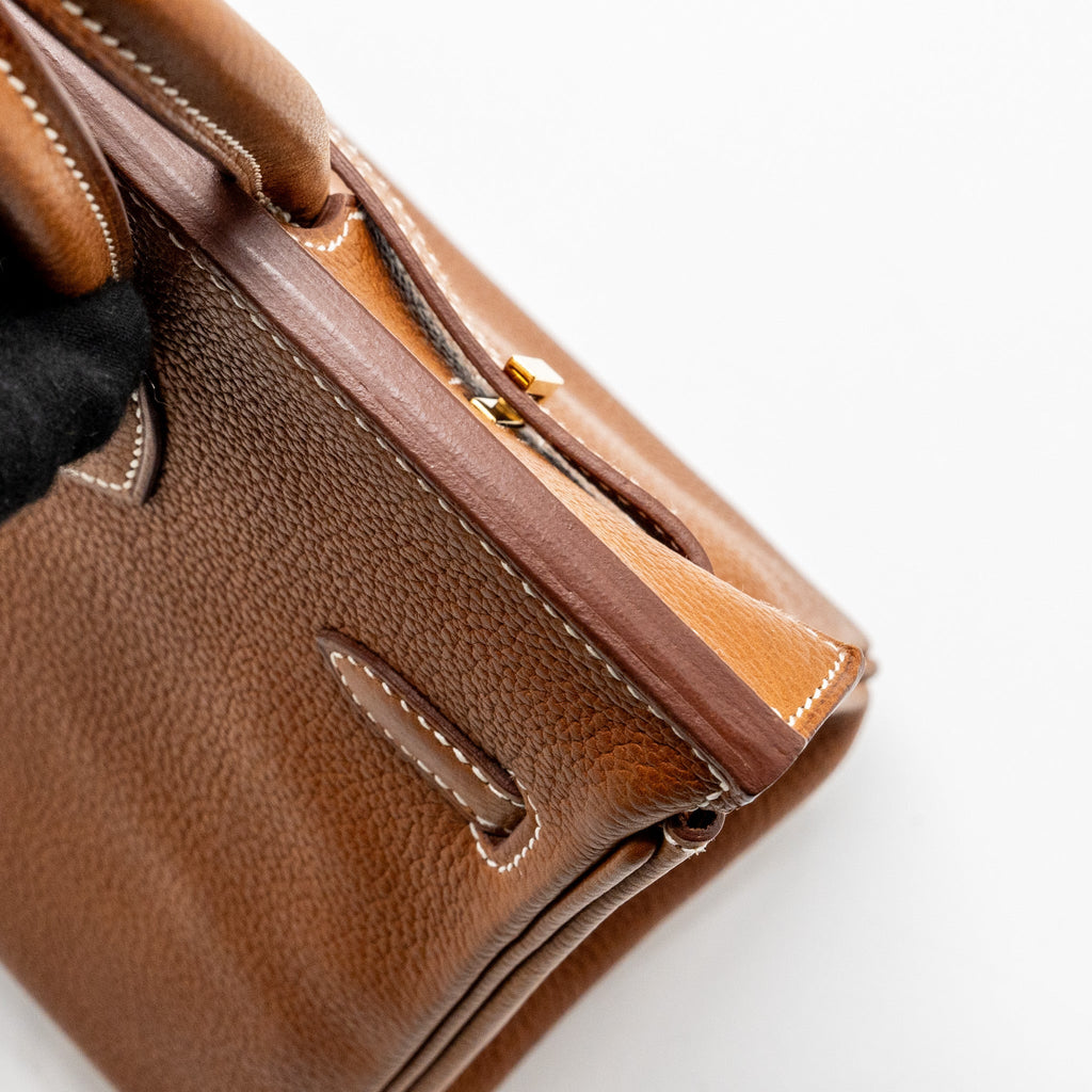 HERMES BIRKIN 25 BARENIA FAUBOURG FAUVE GHW