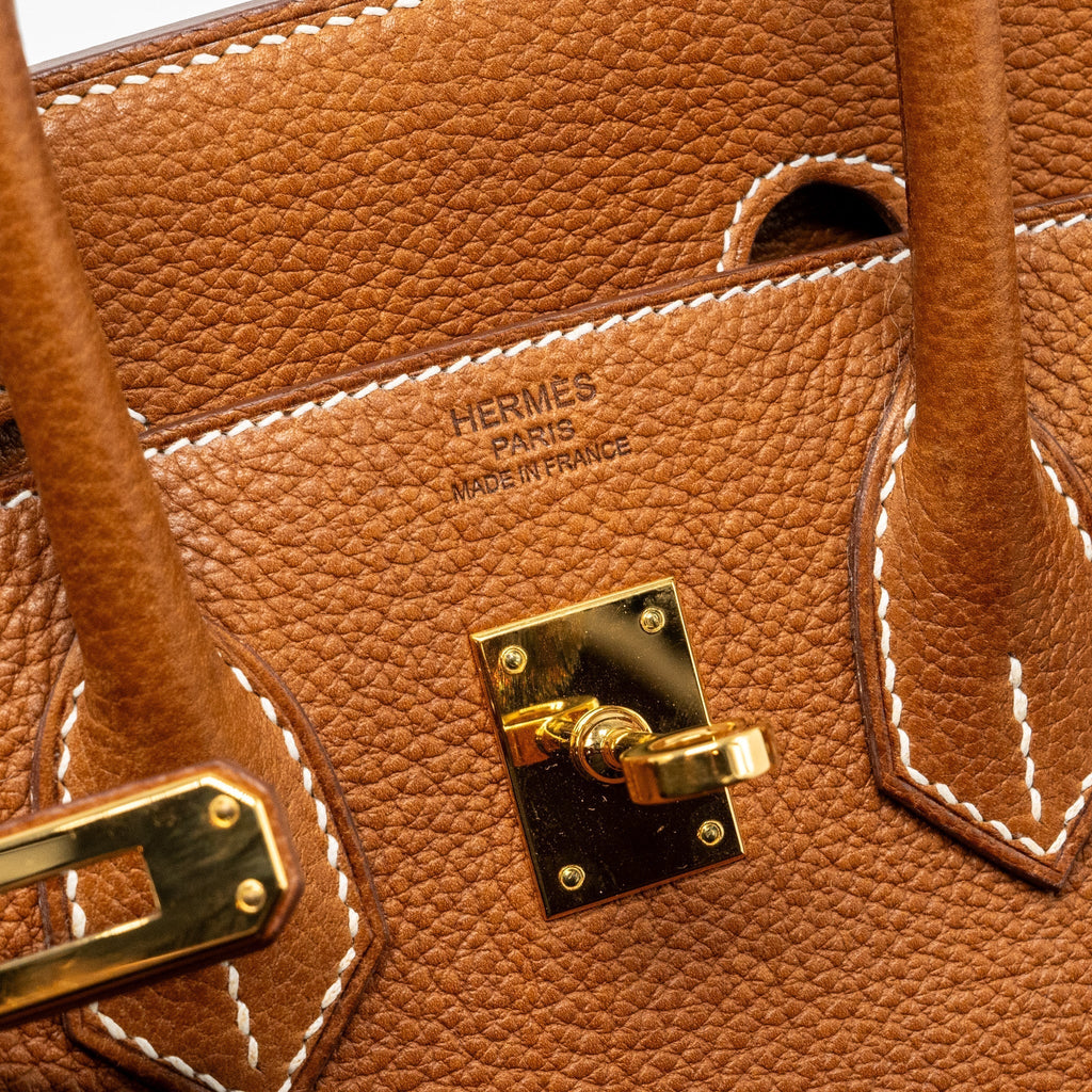 HERMES BIRKIN 25 BARENIA FAUBOURG FAUVE GHW