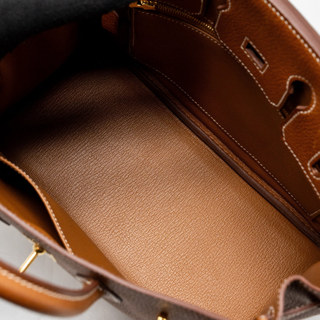 HERMES BIRKIN 25 BARENIA FAUBOURG FAUVE GHW