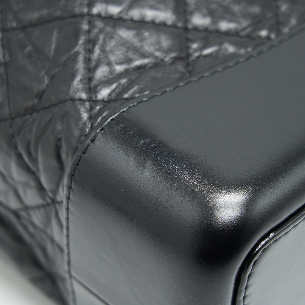 GABRIELLE BACKPACK AGED CALFSKIN/ SMOOTH CALFSKIN BLACK RUTHENIUM HARDWARE