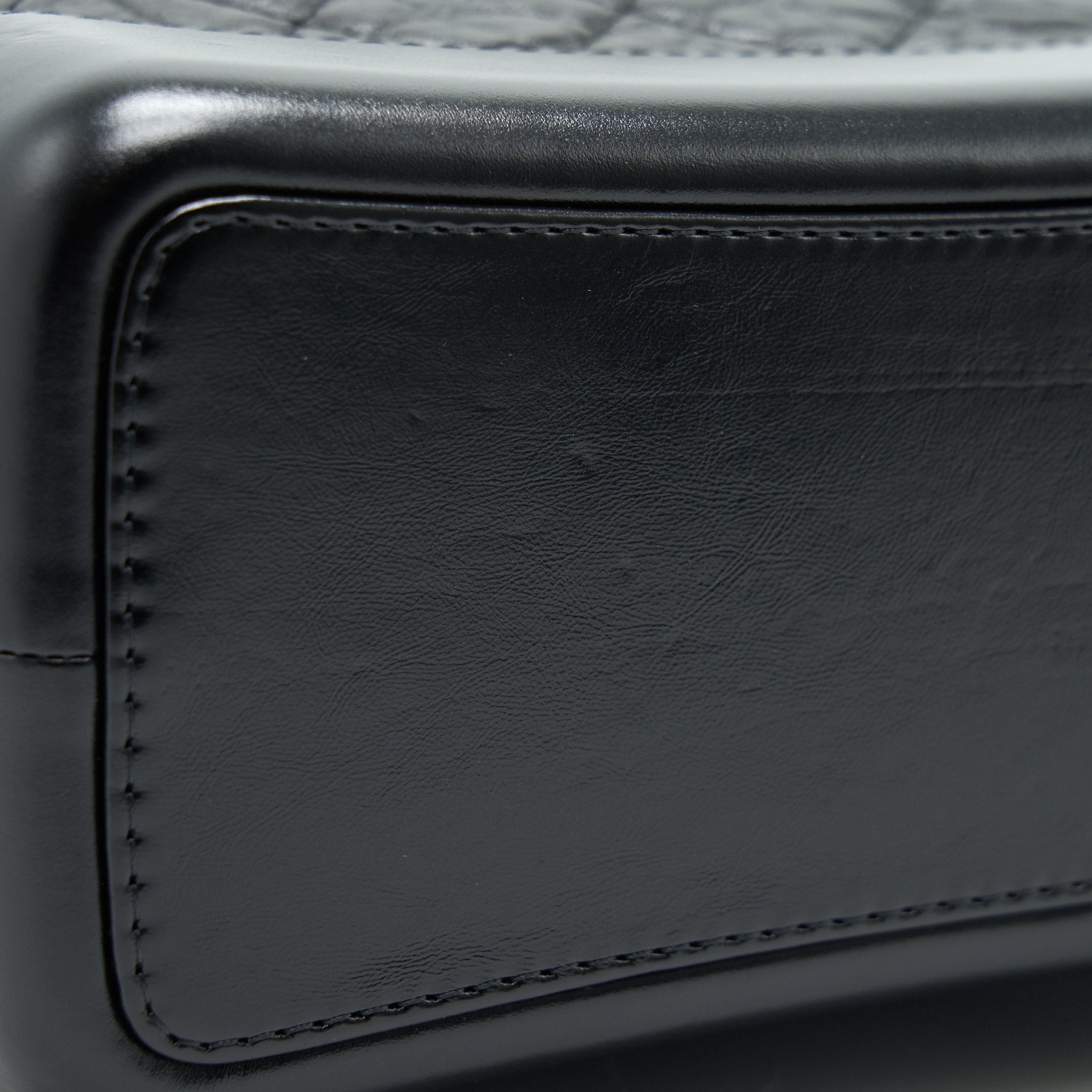 GABRIELLE BACKPACK AGED CALFSKIN/ SMOOTH CALFSKIN BLACK RUTHENIUM HARDWARE