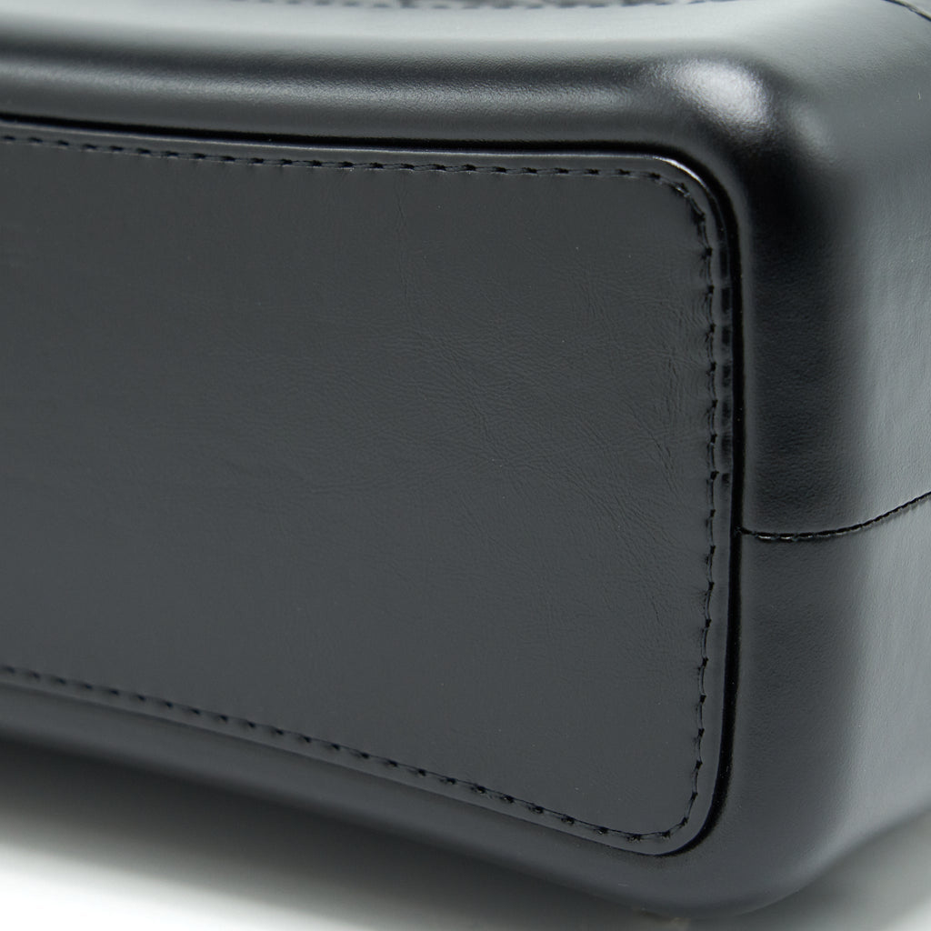 GABRIELLE BACKPACK AGED CALFSKIN/ SMOOTH CALFSKIN BLACK RUTHENIUM HARDWARE