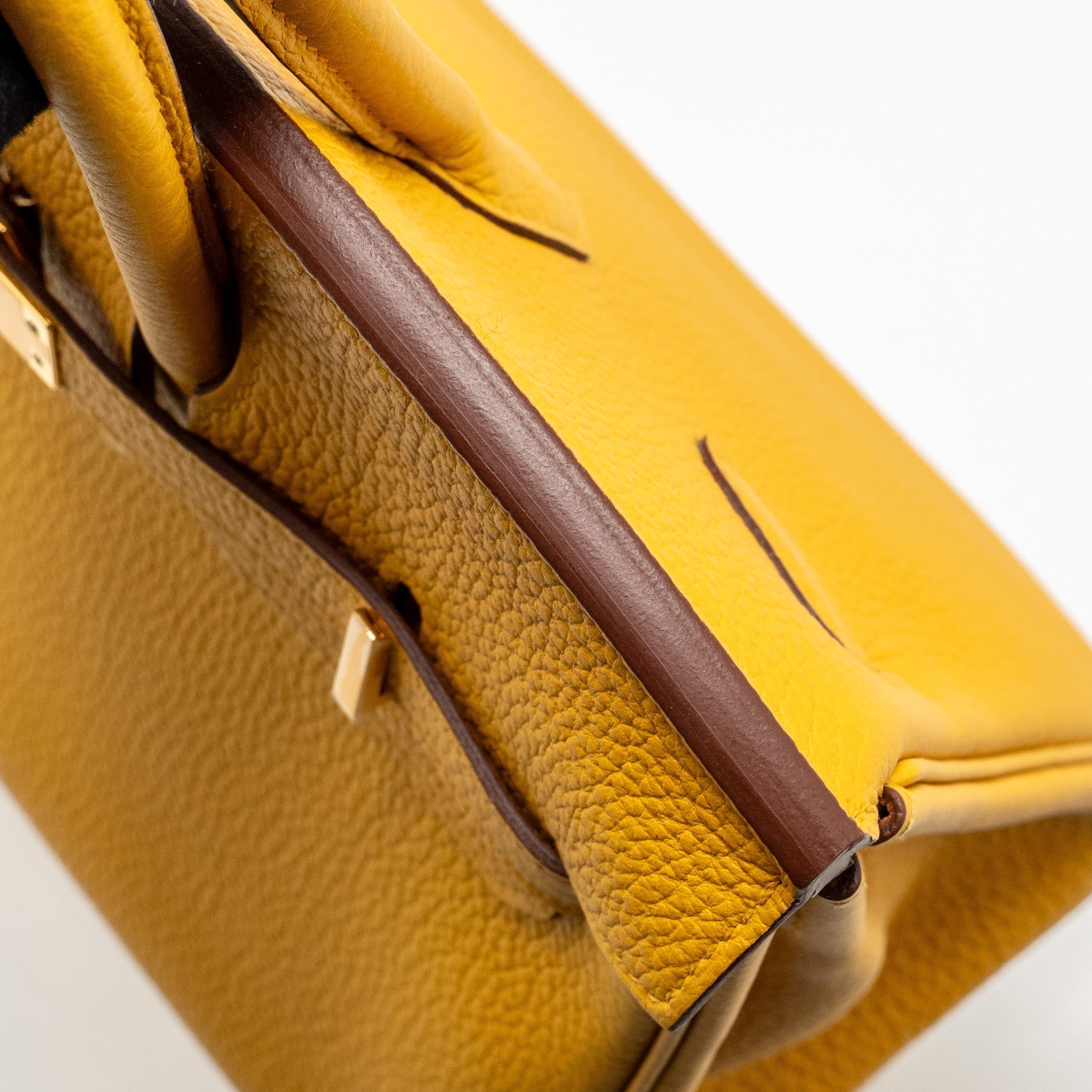 HERMES BIRKIN 25 TOGO 9D JAUNE AMBER GHW