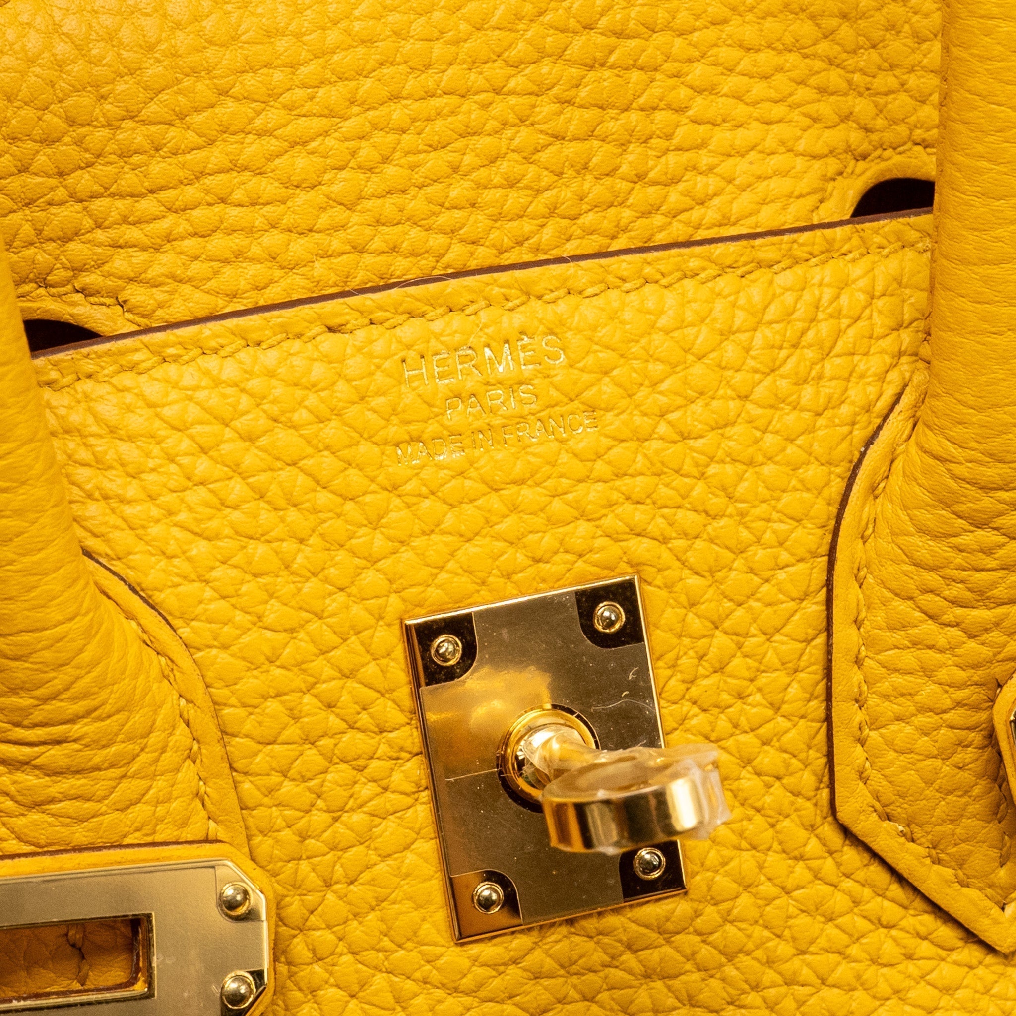 HERMES BIRKIN 25 TOGO 9D JAUNE AMBER GHW
