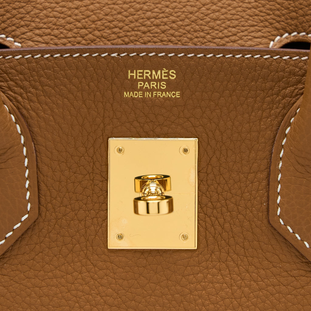 HERMES BIRKIN 30 TOGO 37 GOLD GHW