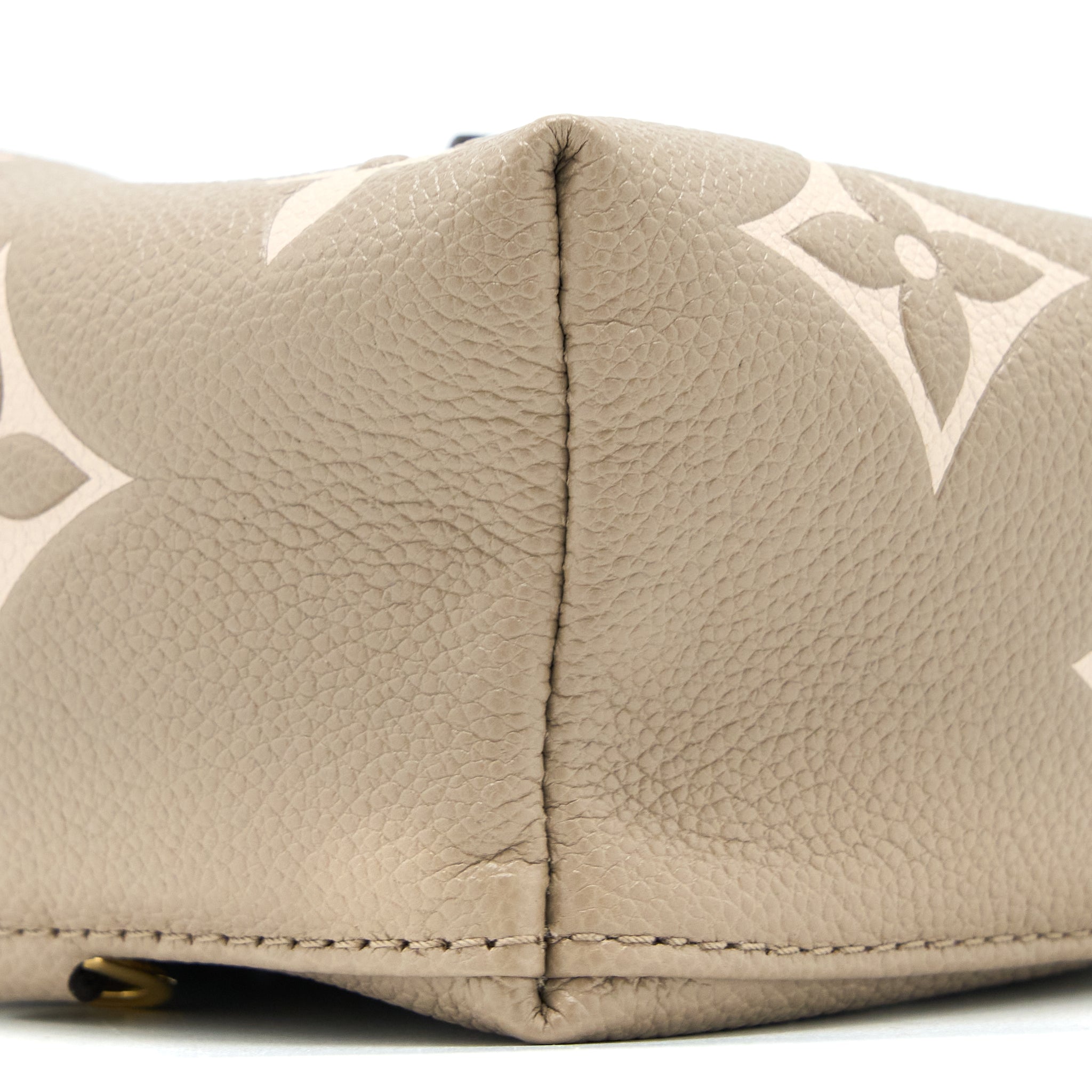 TINY BACKPACK MONOGRAM EMPREINTE TOURTERELLE BEIGE/ CREAM GHW