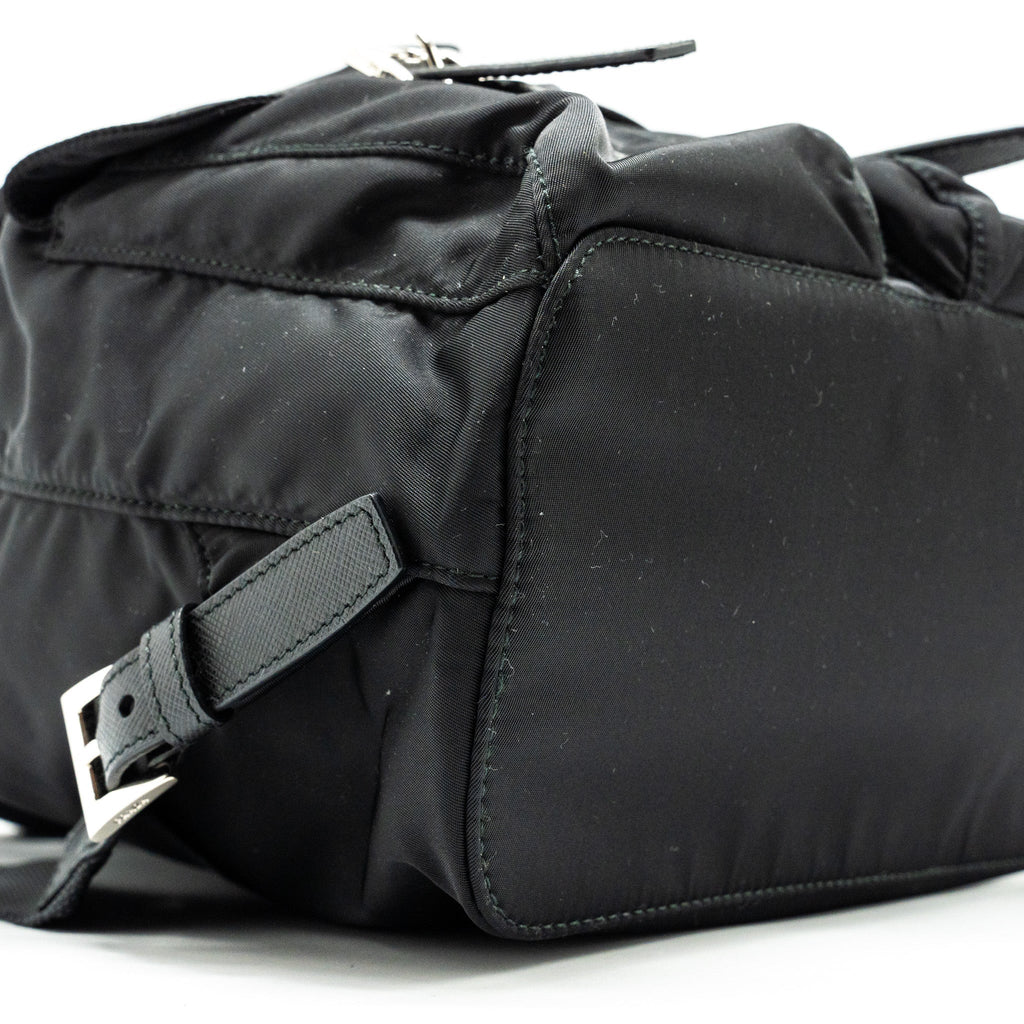 SMALL RE-NYLON BACKPACK BLACK SHW